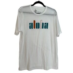 LinkSoul Aloha Short Sleeve Graphic Tee Cotton Blend Size Medium